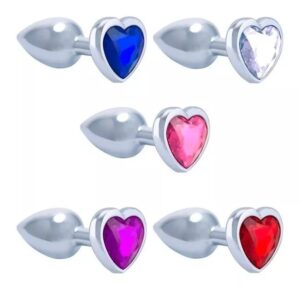 Plug Anal en Acero Talla S Forma Corazón