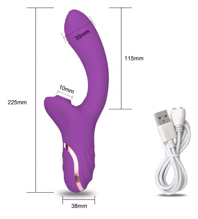 Vibrador con Succionador 2 en 1 Doble Estimulacion - Imagen 2