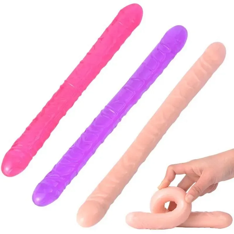 Dildo doble penetración recto 39 cm - Imagen 2