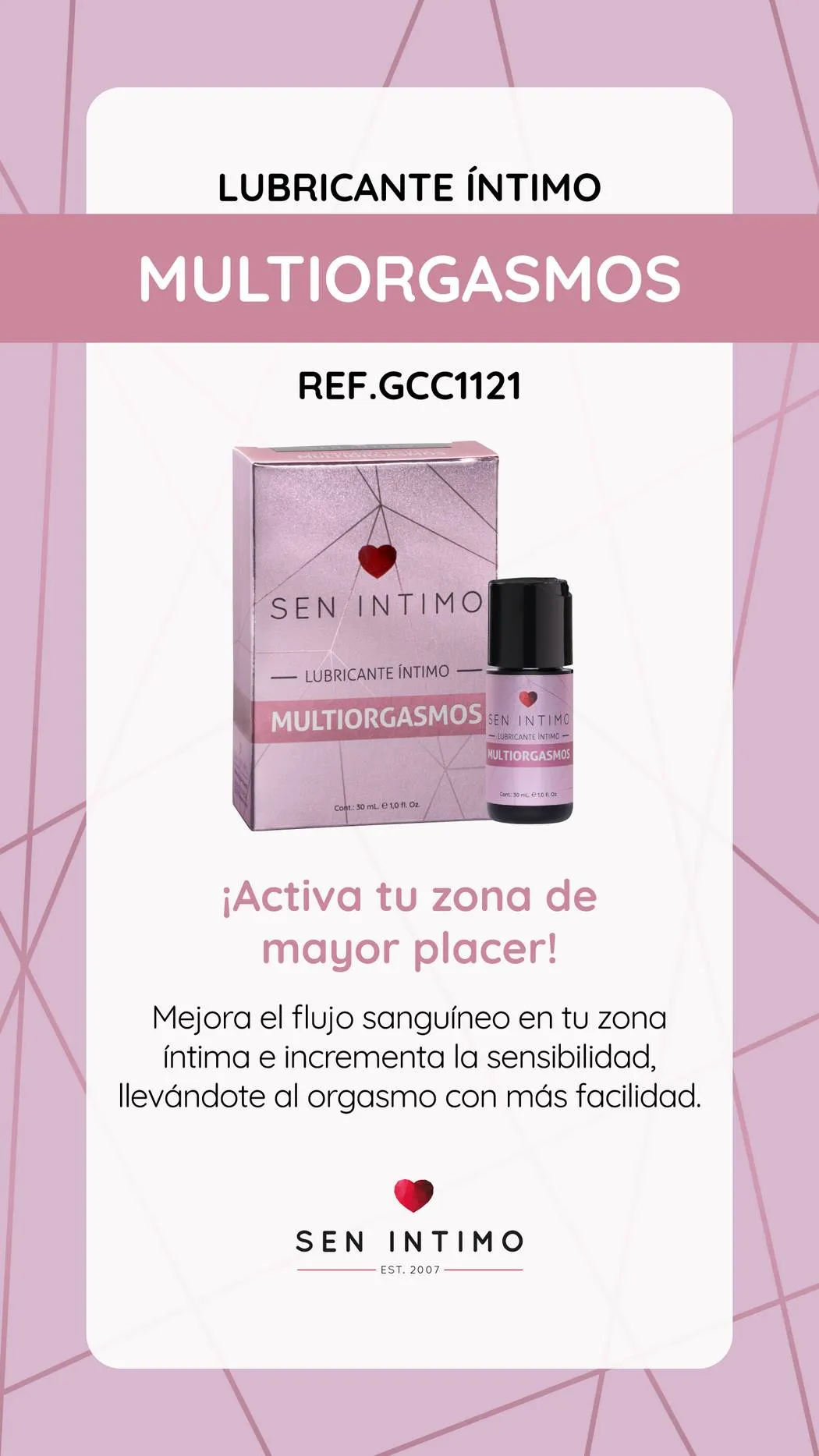 Lubricante Multiorgasmos Sen Intimo x 30 ml - Imagen 2