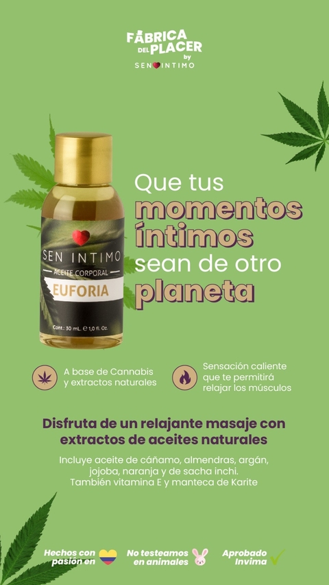 Aceite Masajes Sensual Euforia X 30 ml. - Imagen 2