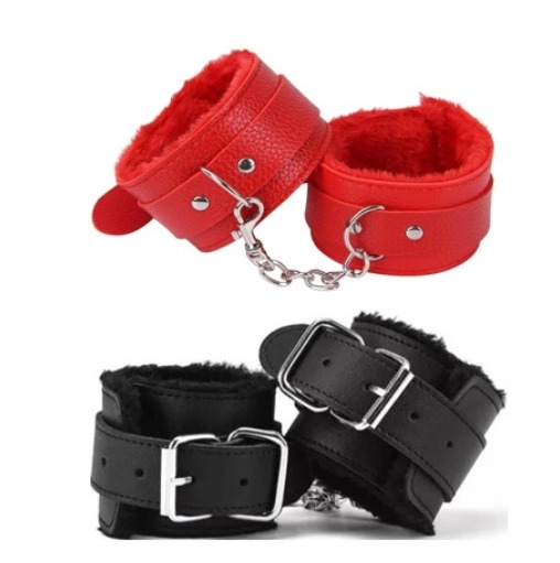 Esposas BDSM Cuero Con Felpa