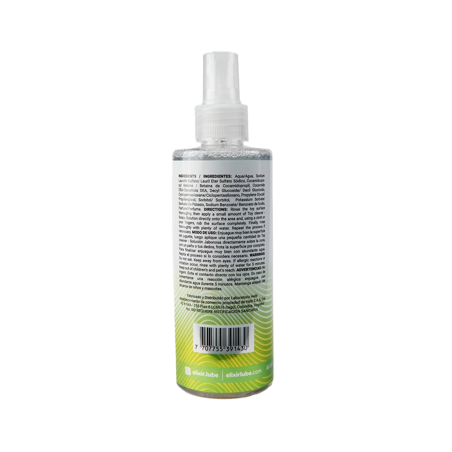 Limpiador De Juguetes Elixir De Melón x 120 ML - Imagen 3