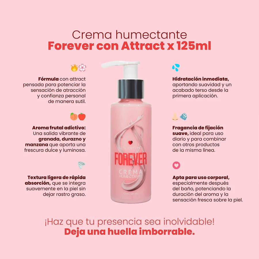 Crema Humectante Con Phermonas X 125 Ml Sen Intimo Forever - Imagen 2